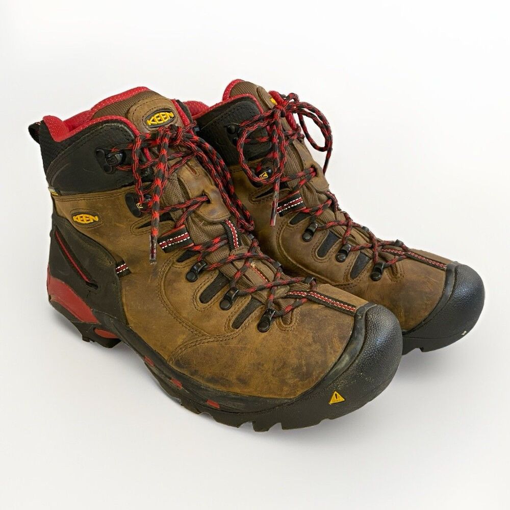 KEEN Utility Pittsburgh 6" Steel Toe Work Boots Brown Red Men's Size 12 EE Wide - Picture 2 of 9